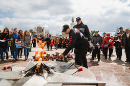 Собравшиеся почтили память павших в Великой Отечественной войне
