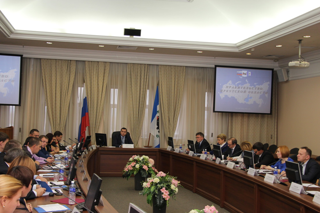 Участники заседания межведомственной группы во главе с министром природных ресурсов и экологии Иркутской области Андреем Крючковым